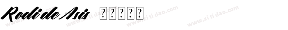 Rodi de Asis字体转换